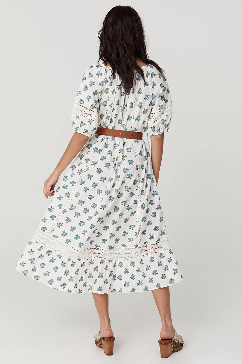 Fable Block Printed Midi Dress - Image 7